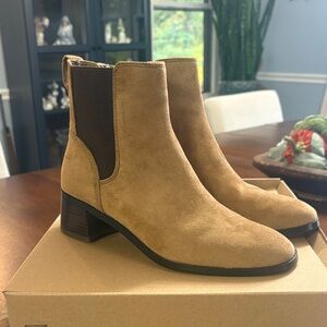 J. Crew Rich Coffee Sueded Ankle Boots